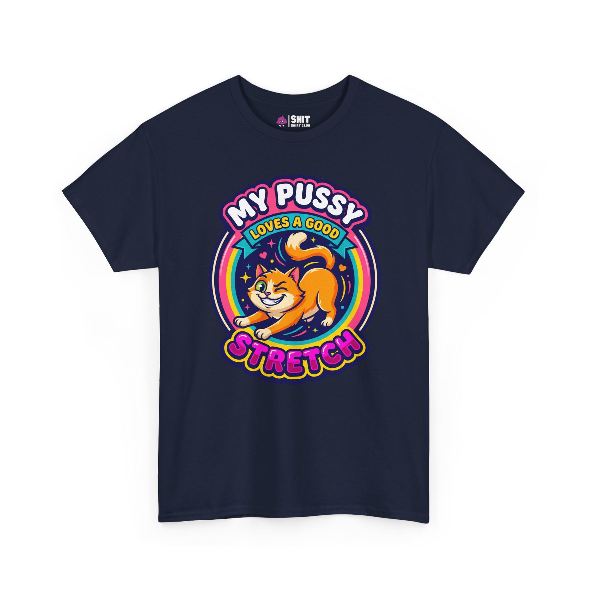 My Pussy Loves a Good Stretch Hen Do Tee - Shit Shirt Club 