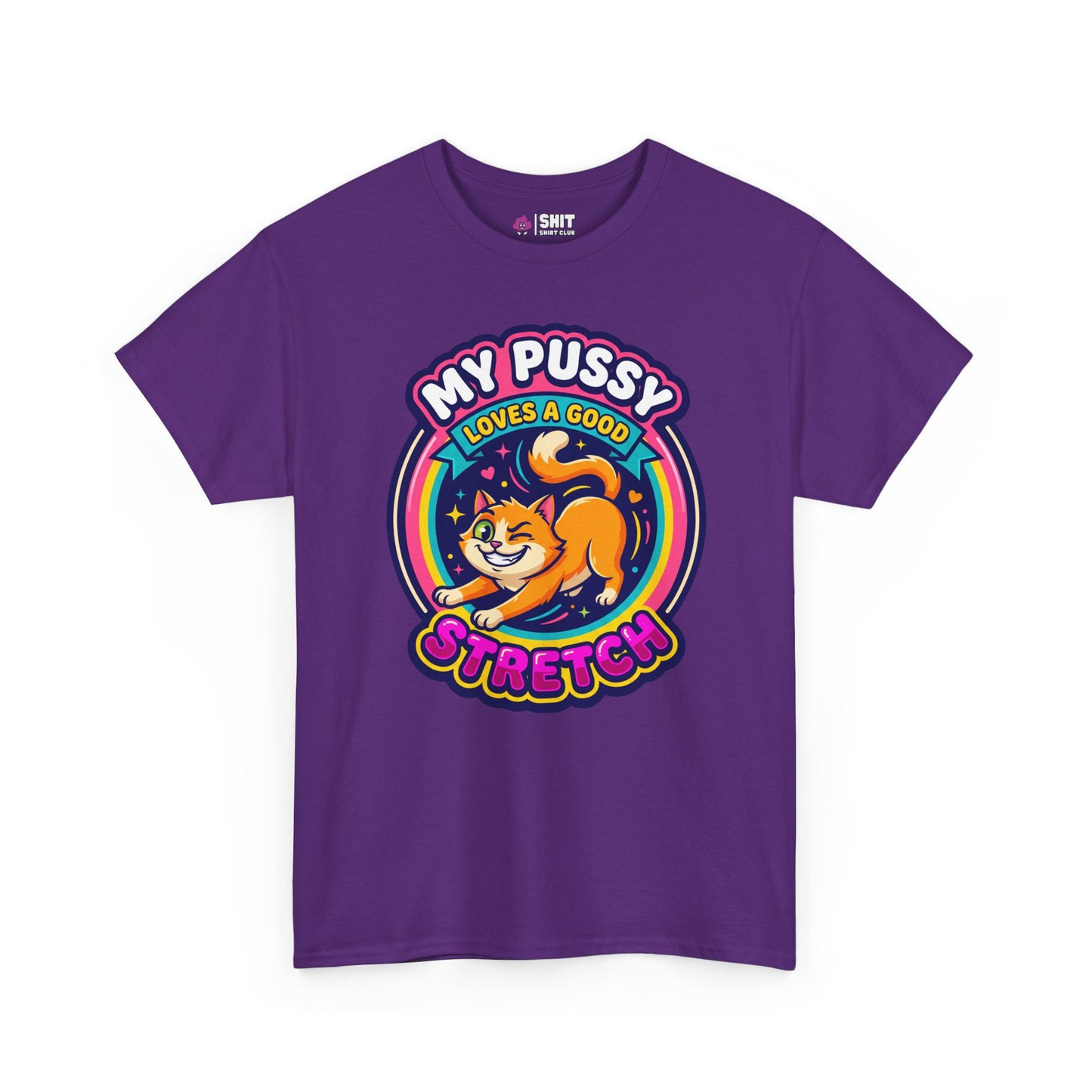 My Pussy Loves a Good Stretch Hen Do Tee - Shit Shirt Club 