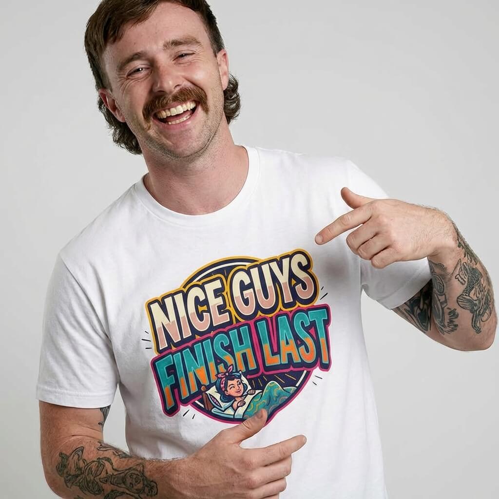 "Nice Guys Finish Last" Rude Tee - Shit Shirt Club 