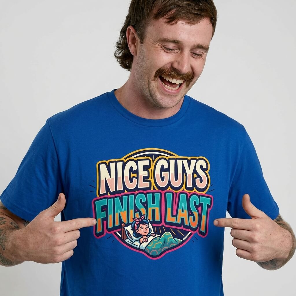 "Nice Guys Finish Last" Rude Tee - Shit Shirt Club 