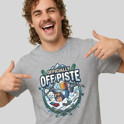 Officially Off Piste Funny Skiing Tee - Shit Shirt Club 
