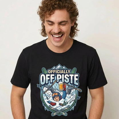 Officially Off Piste Funny Skiing Tee - Shit Shirt Club 