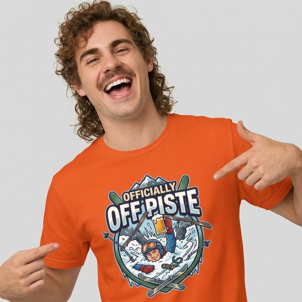 Officially Off Piste Funny Skiing Tee - Shit Shirt Club 