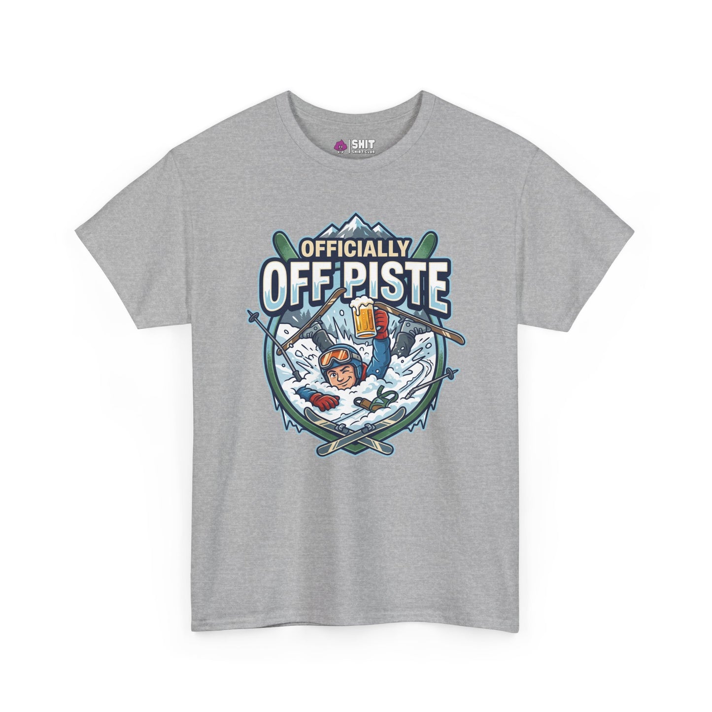 Officially Off Piste Funny Skiing Tee - Shit Shirt Club 