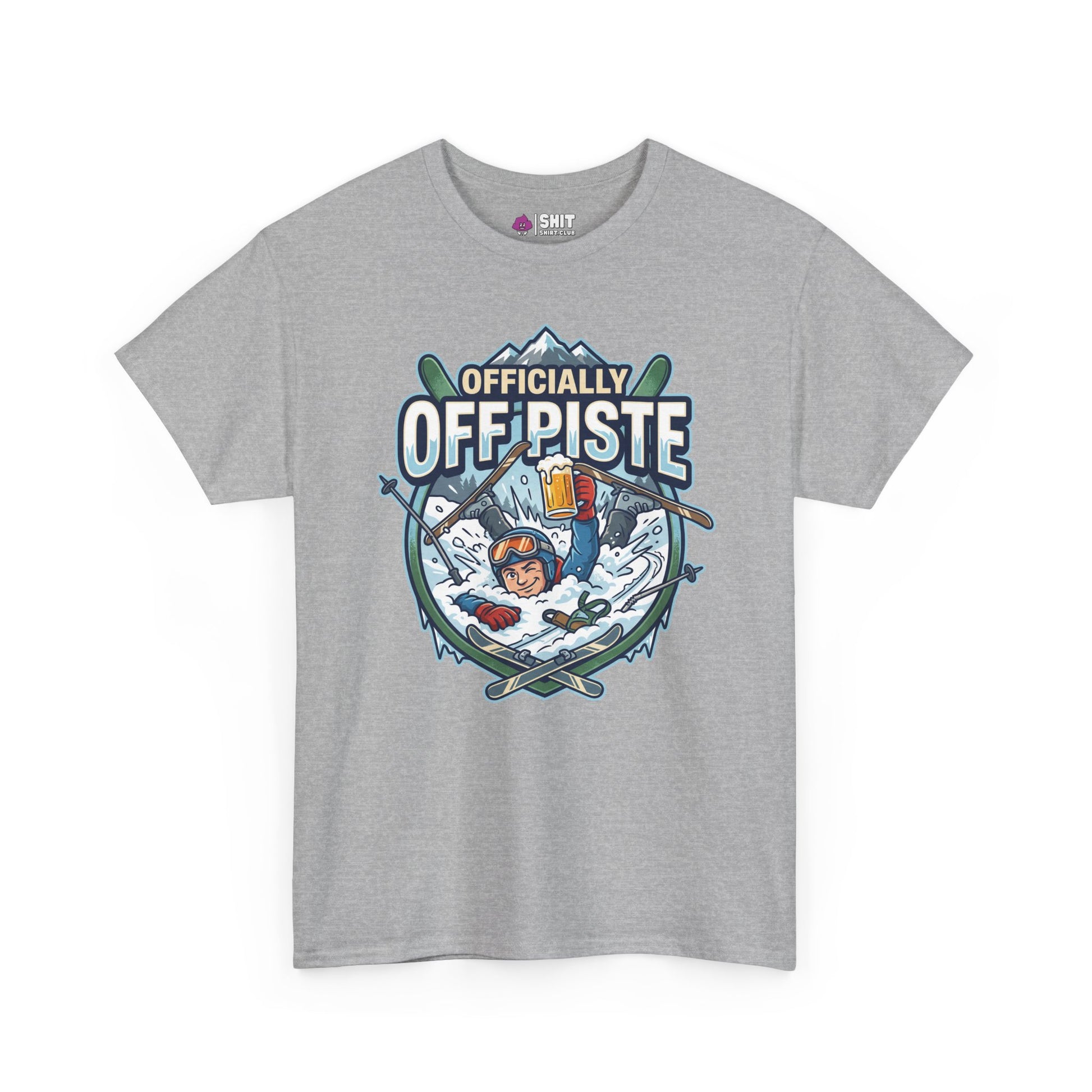 Officially Off Piste Funny Skiing Tee - Shit Shirt Club 
