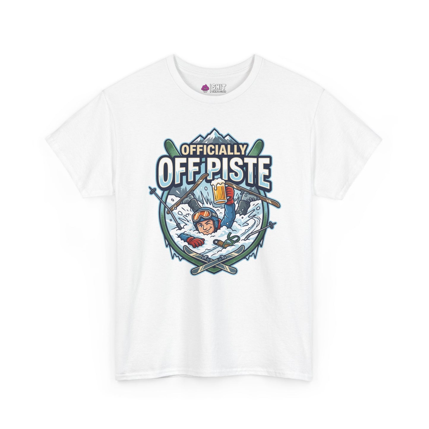 Officially Off Piste Funny Skiing Tee - Shit Shirt Club 