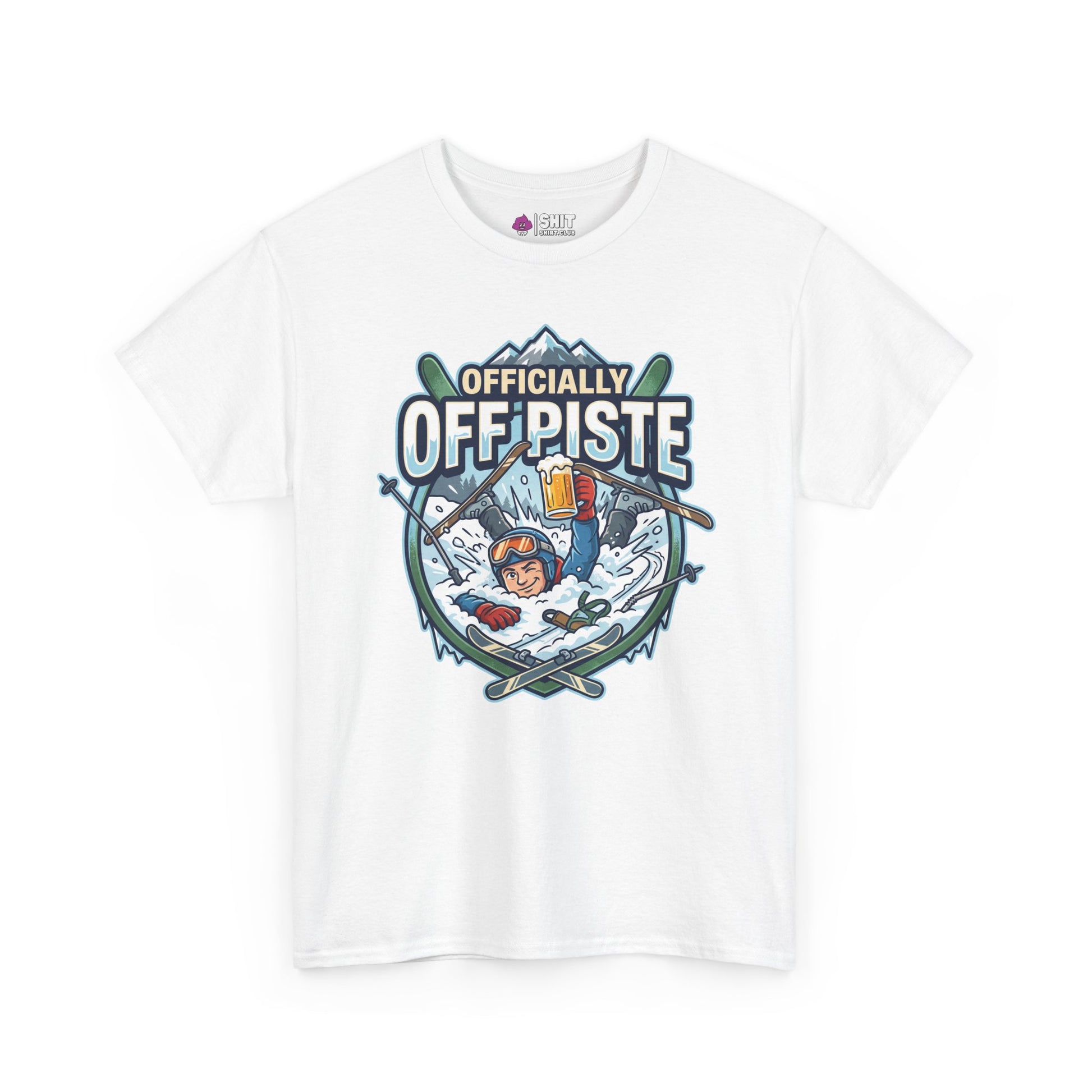 Officially Off Piste Funny Skiing Tee - Shit Shirt Club 