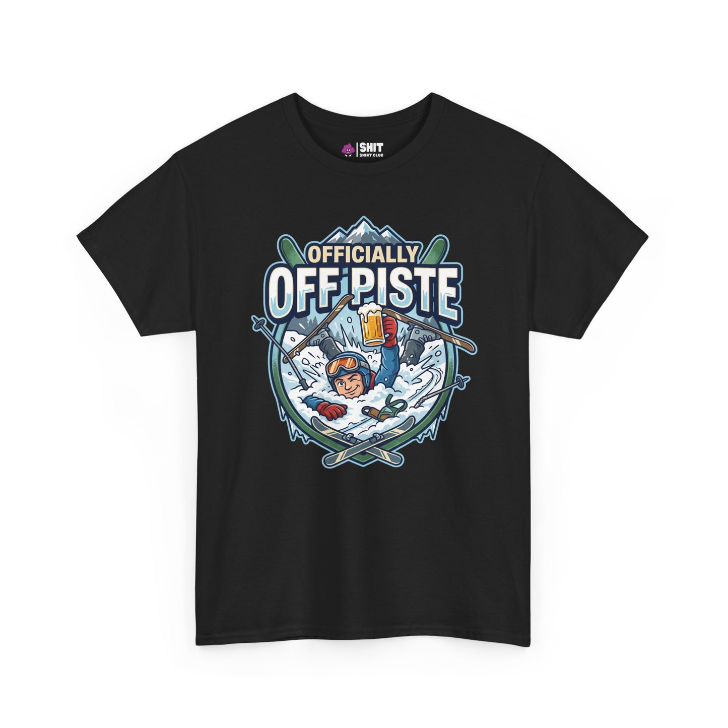 Officially Off Piste Funny Skiing Tee - Shit Shirt Club 