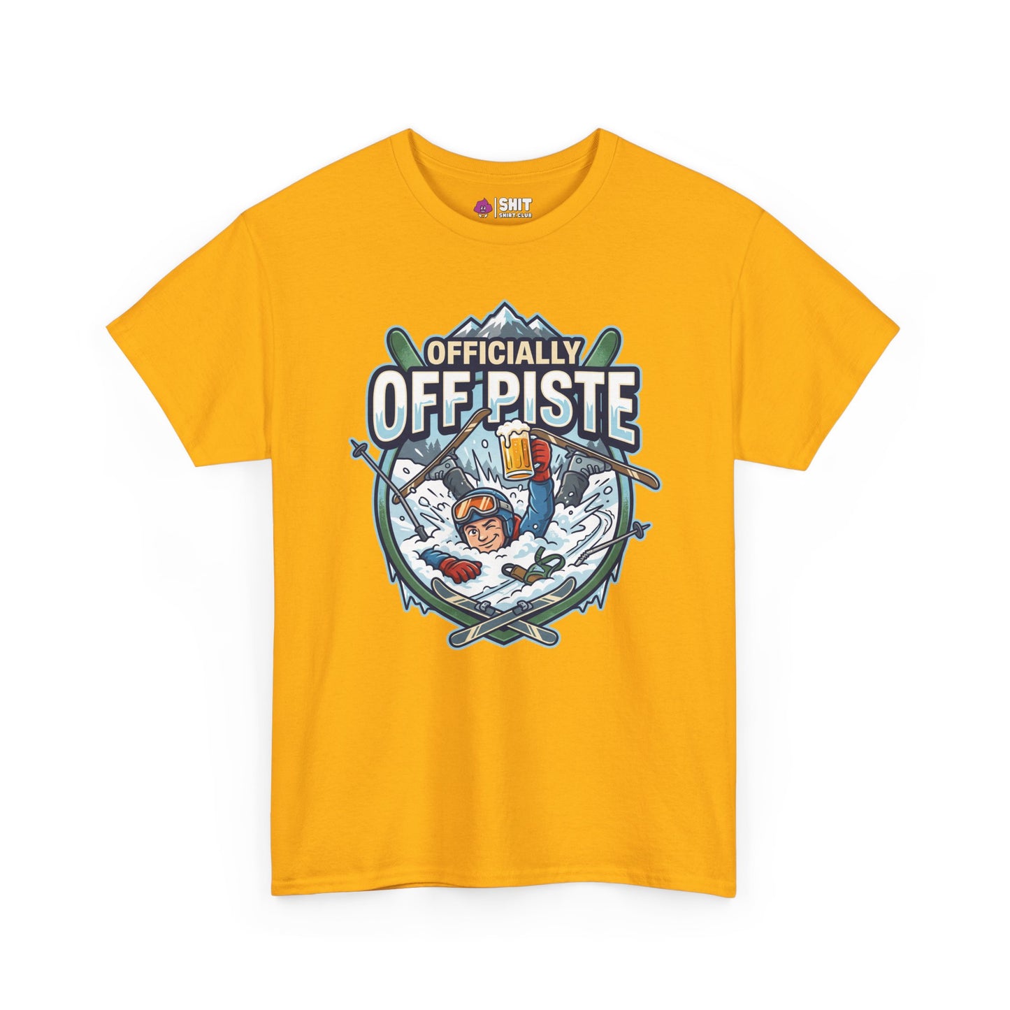 Officially Off Piste Funny Skiing Tee - Shit Shirt Club 