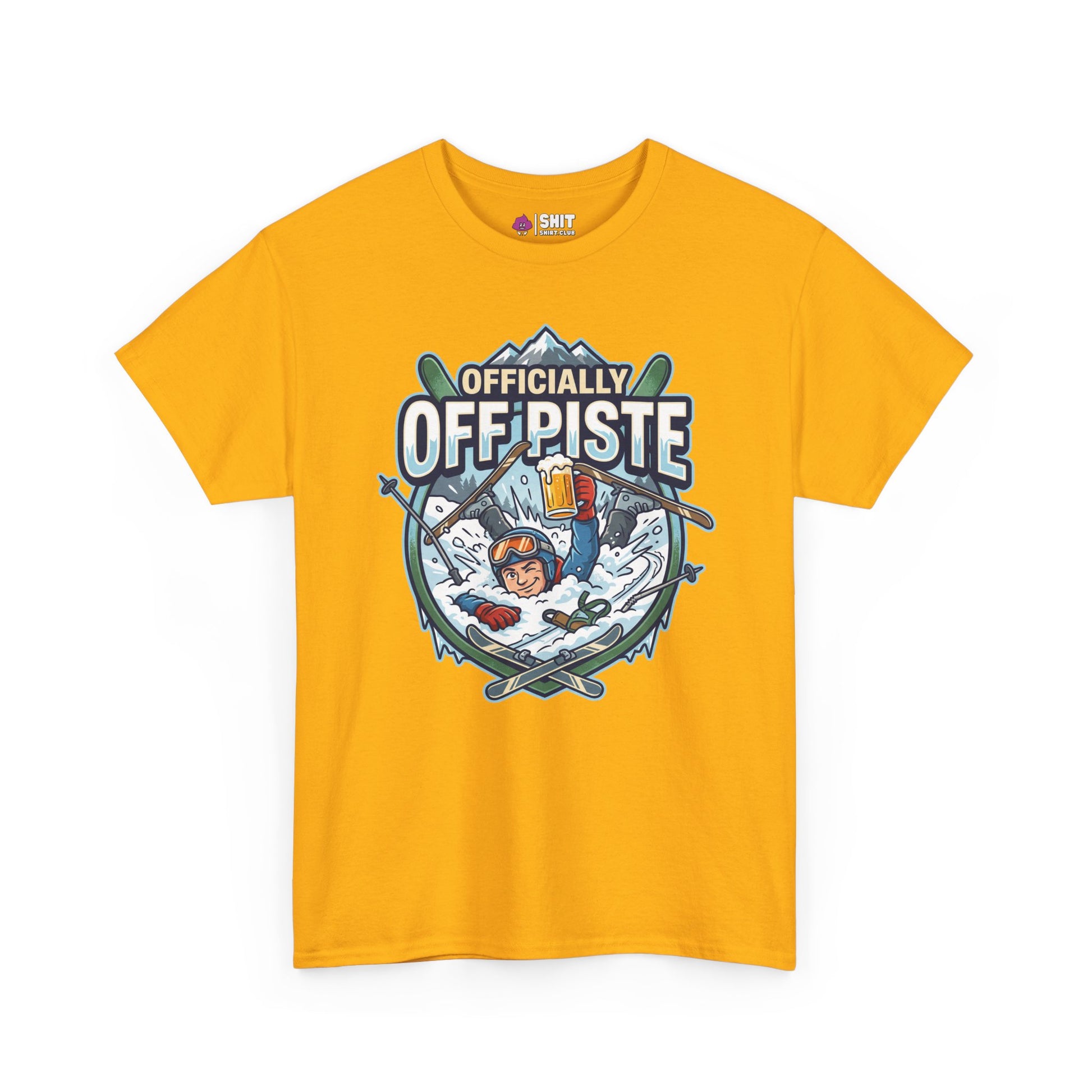 Officially Off Piste Funny Skiing Tee - Shit Shirt Club 
