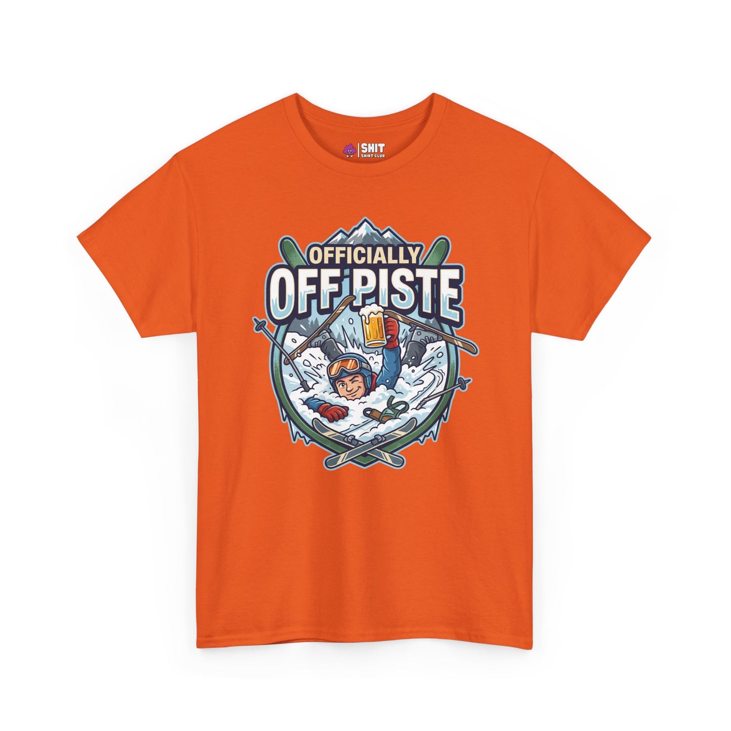 Officially Off Piste Funny Skiing Tee - Shit Shirt Club 