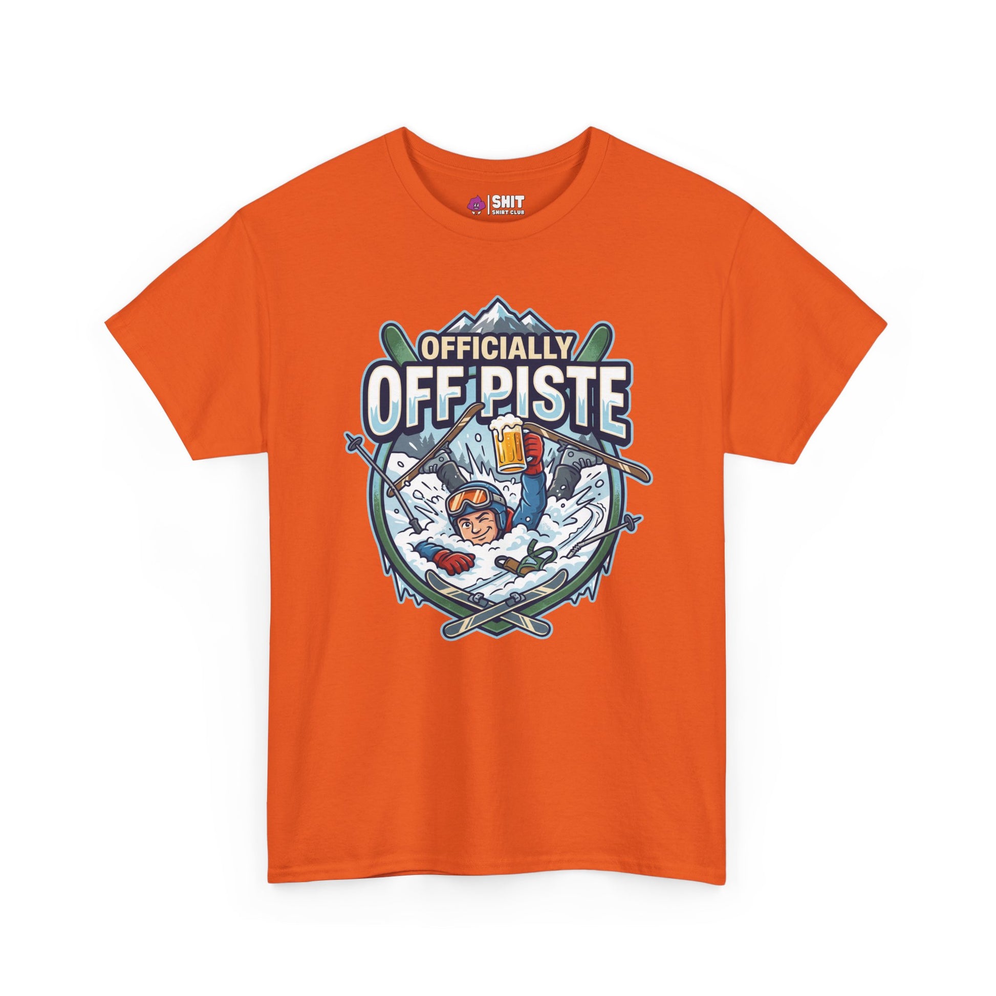 Officially Off Piste Funny Skiing Tee - Shit Shirt Club 