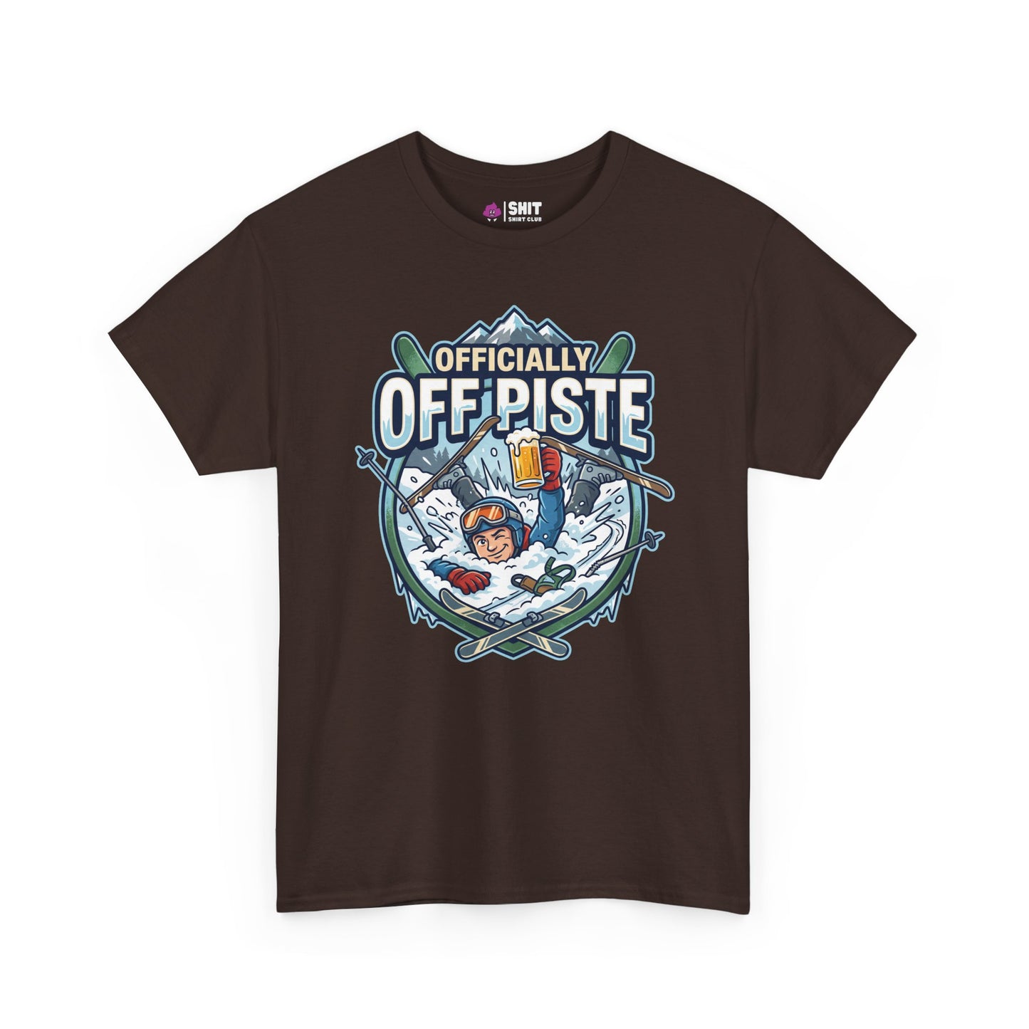 Officially Off Piste Funny Skiing Tee - Shit Shirt Club 