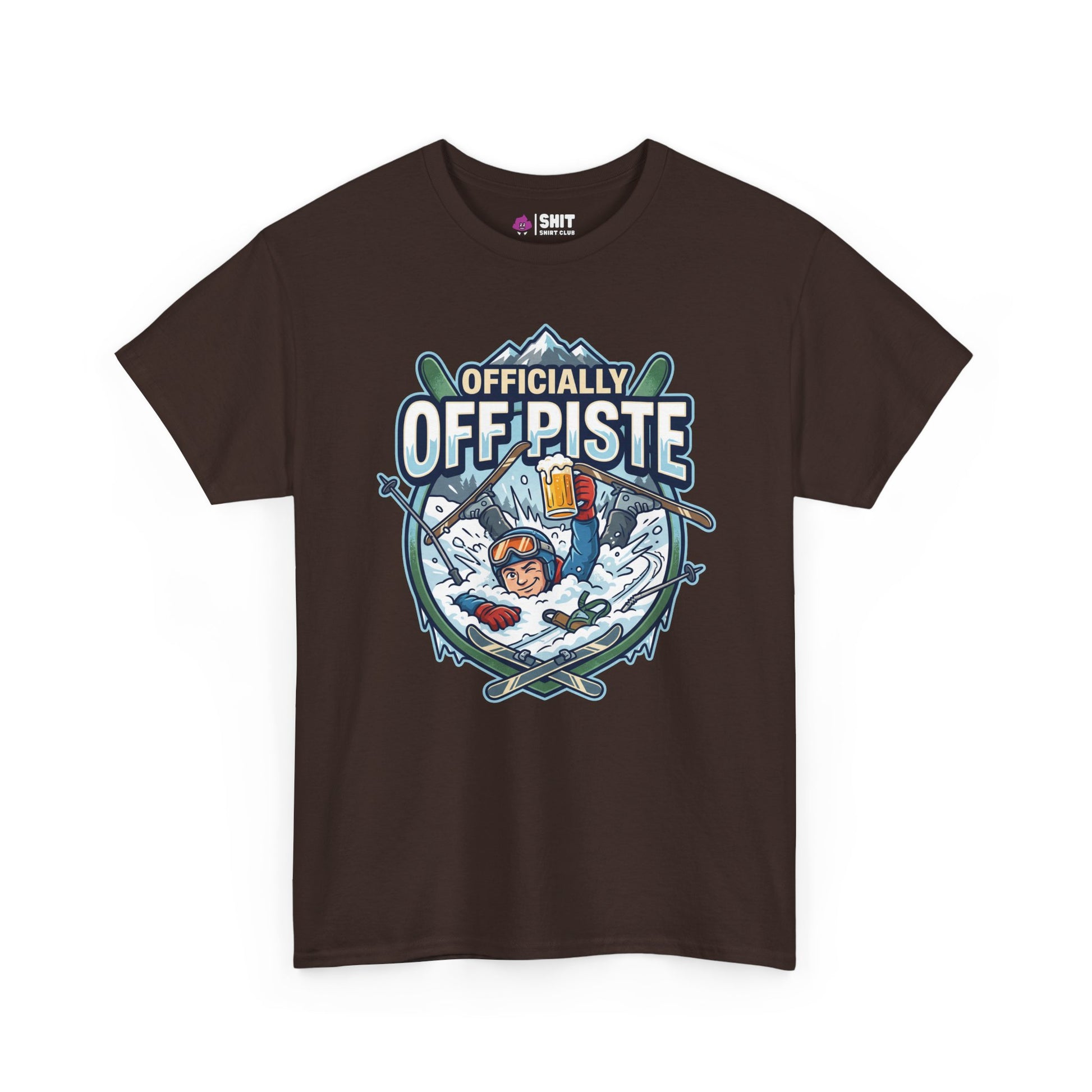 Officially Off Piste Funny Skiing Tee - Shit Shirt Club 