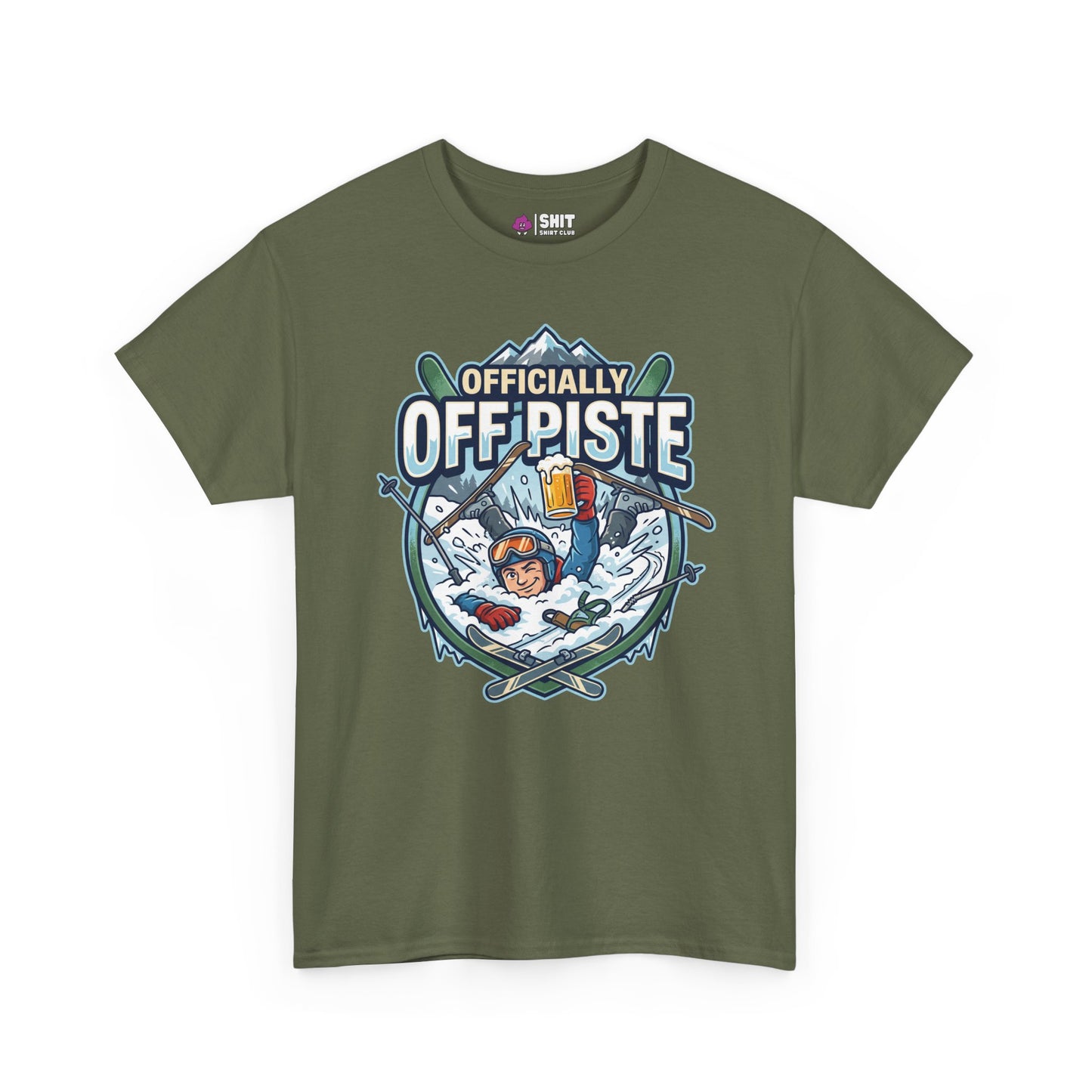 Officially Off Piste Funny Skiing Tee - Shit Shirt Club 
