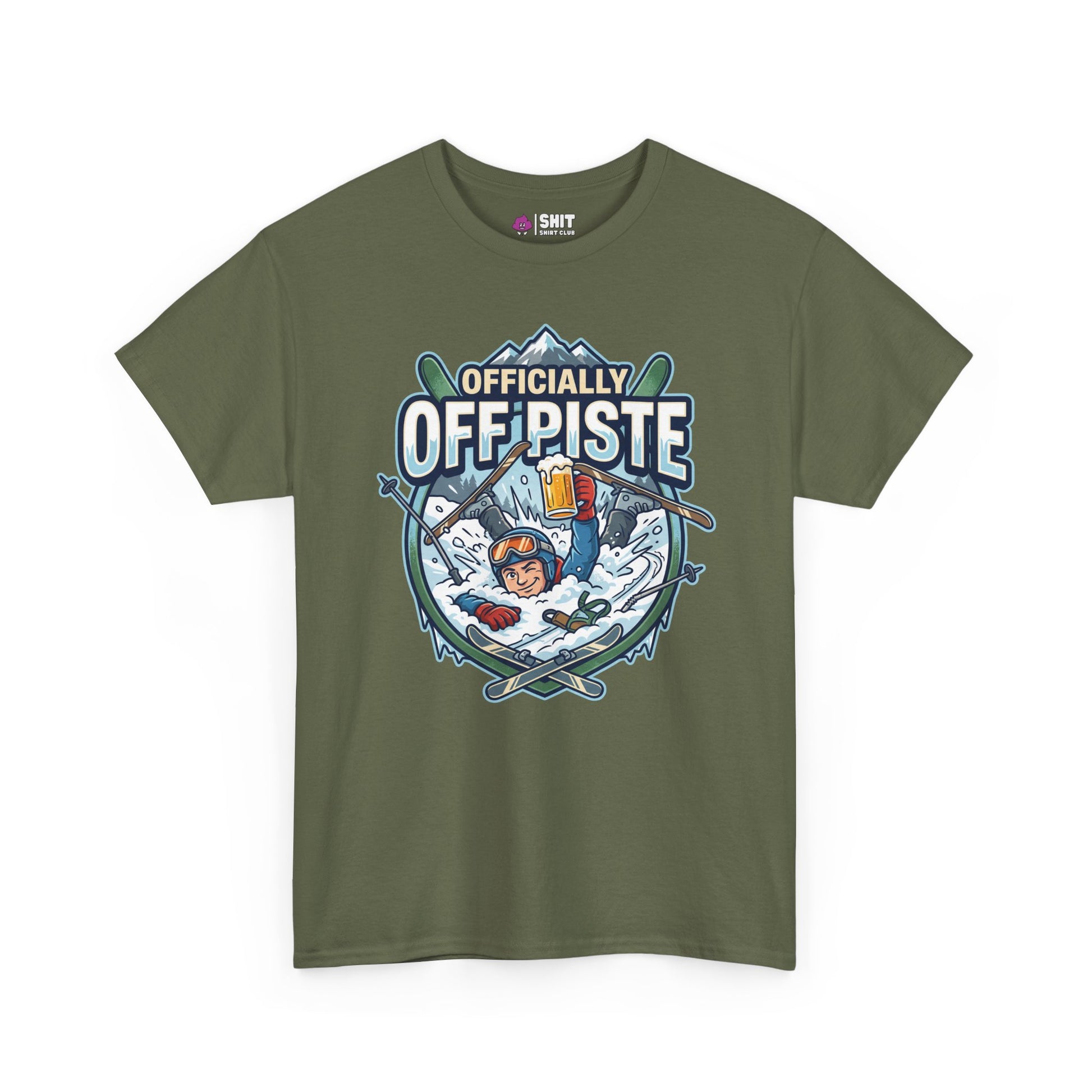 Officially Off Piste Funny Skiing Tee - Shit Shirt Club 