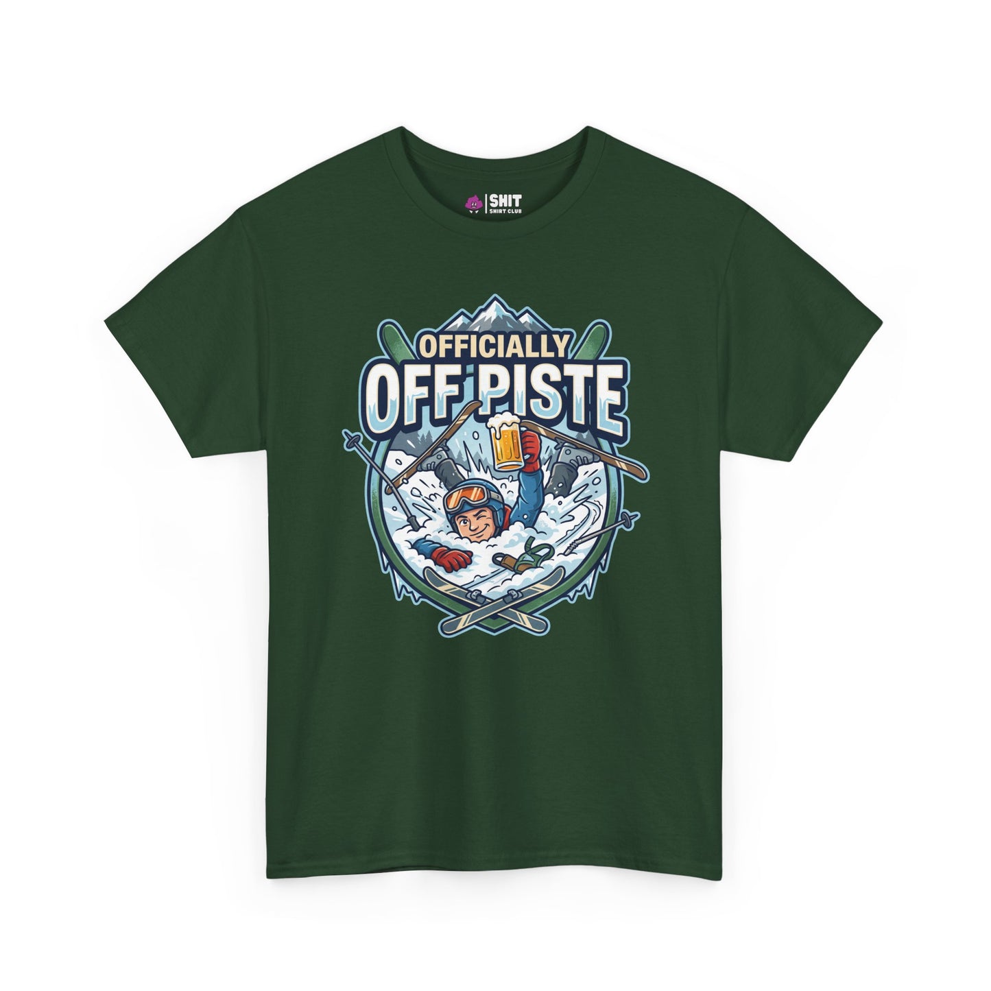 Officially Off Piste Funny Skiing Tee - Shit Shirt Club 