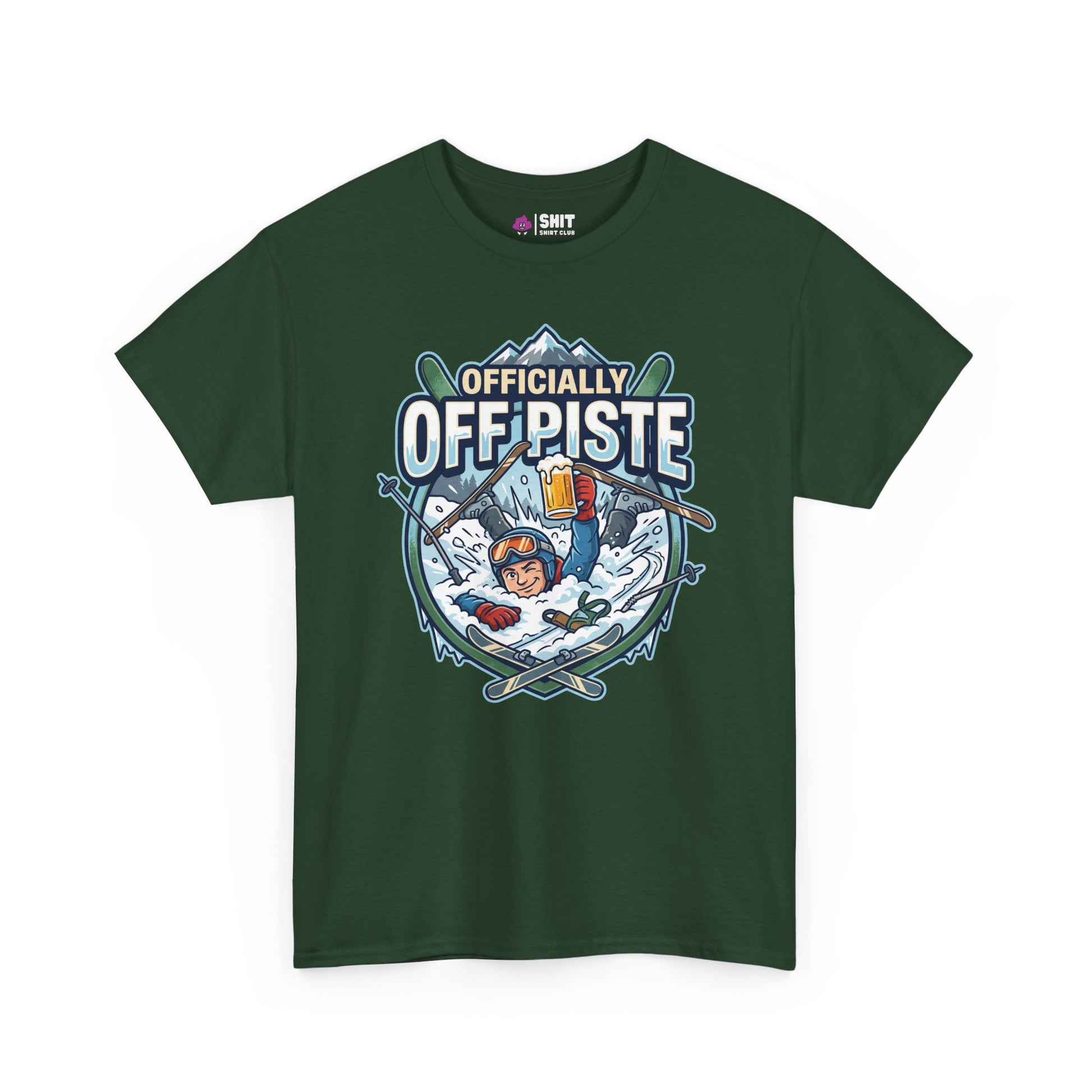 Officially Off Piste Funny Skiing Tee - Shit Shirt Club 