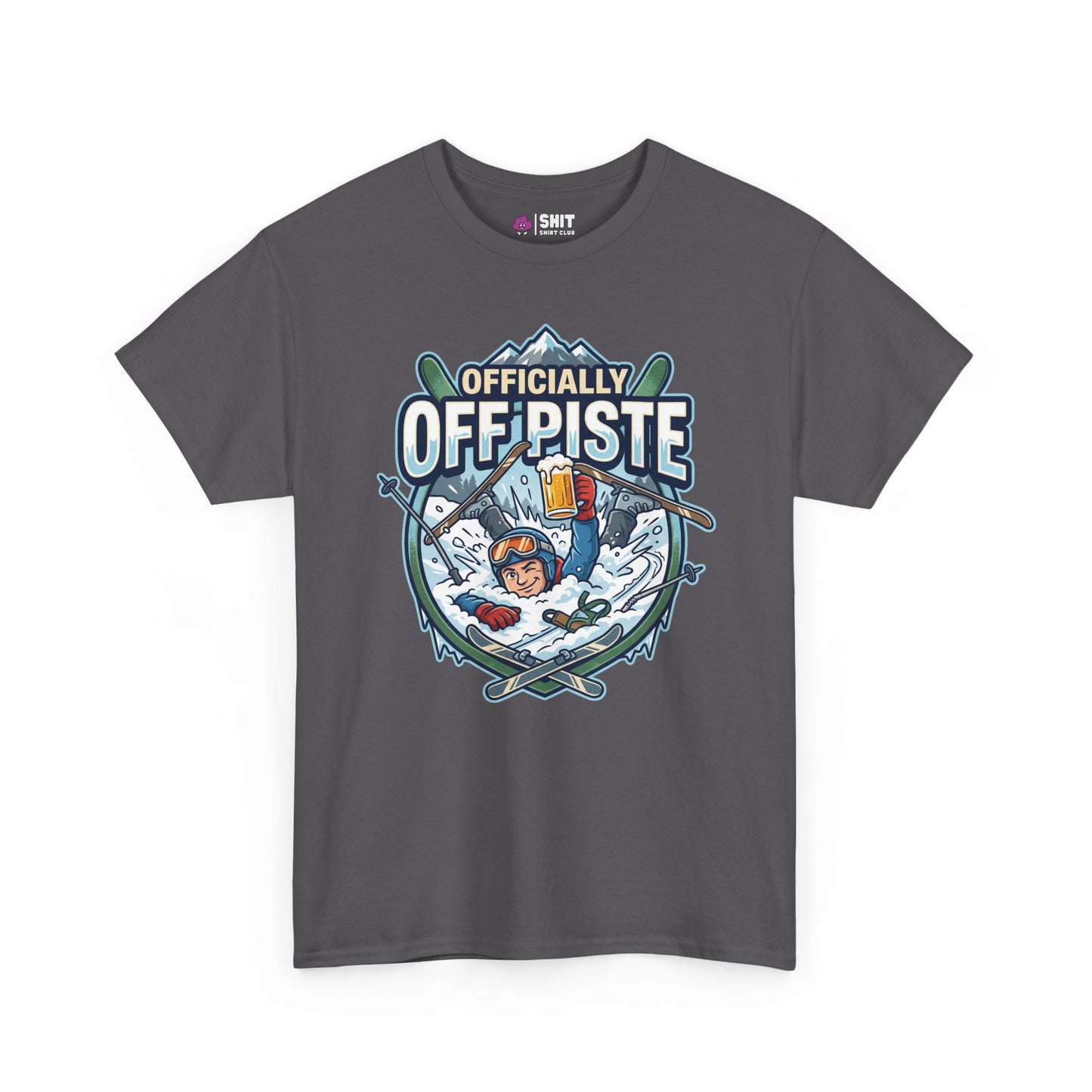 Officially Off Piste Funny Skiing Tee - Shit Shirt Club 