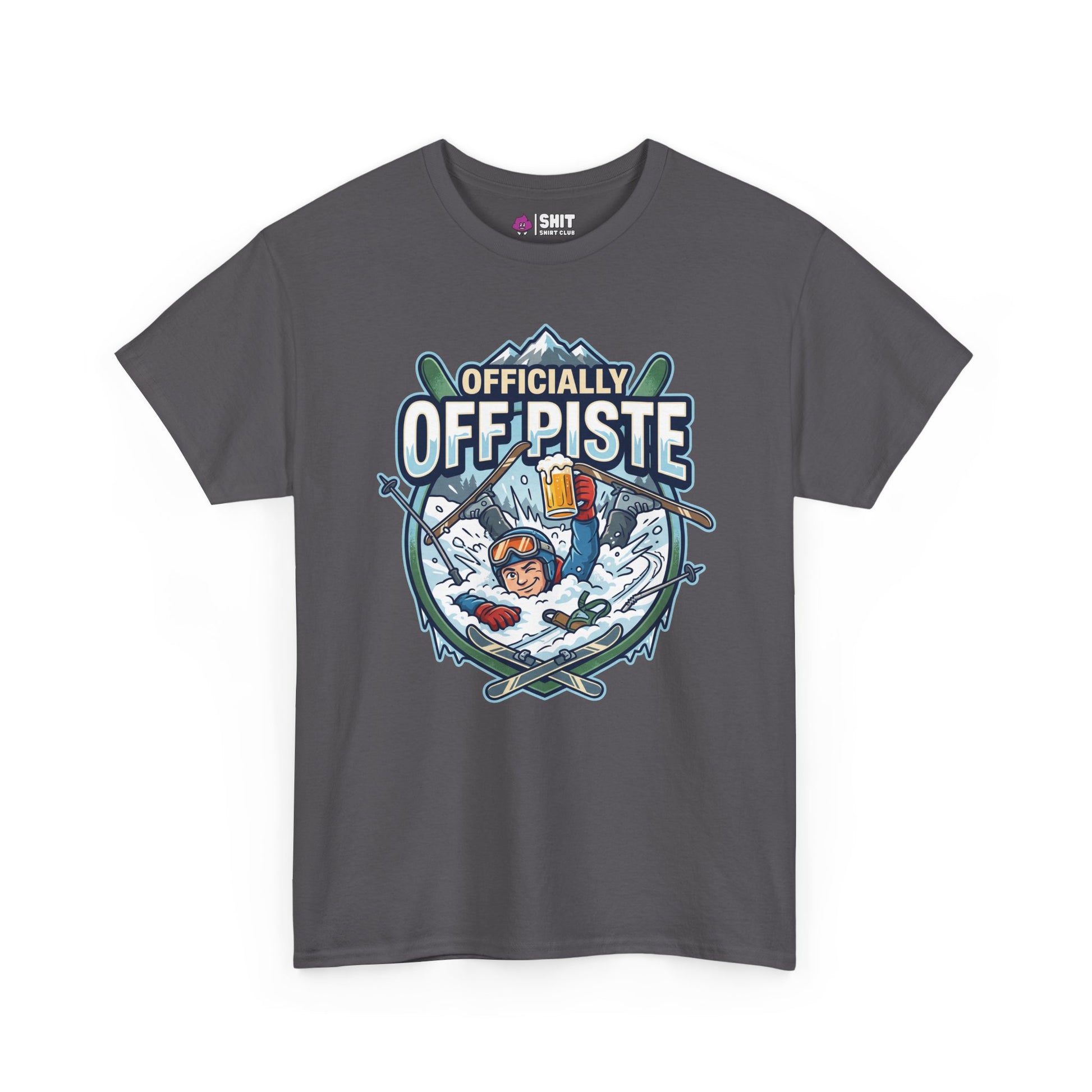 Officially Off Piste Funny Skiing Tee - Shit Shirt Club 