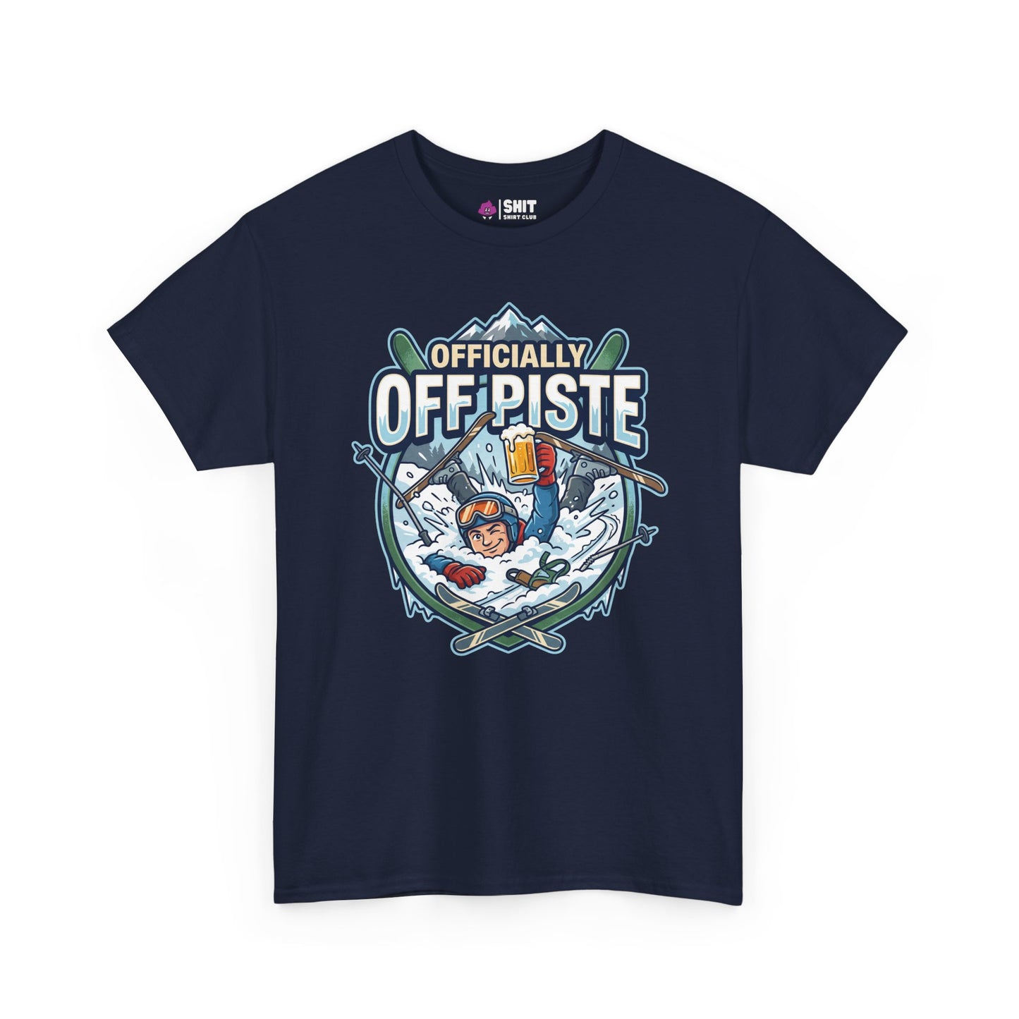 Officially Off Piste Funny Skiing Tee - Shit Shirt Club 