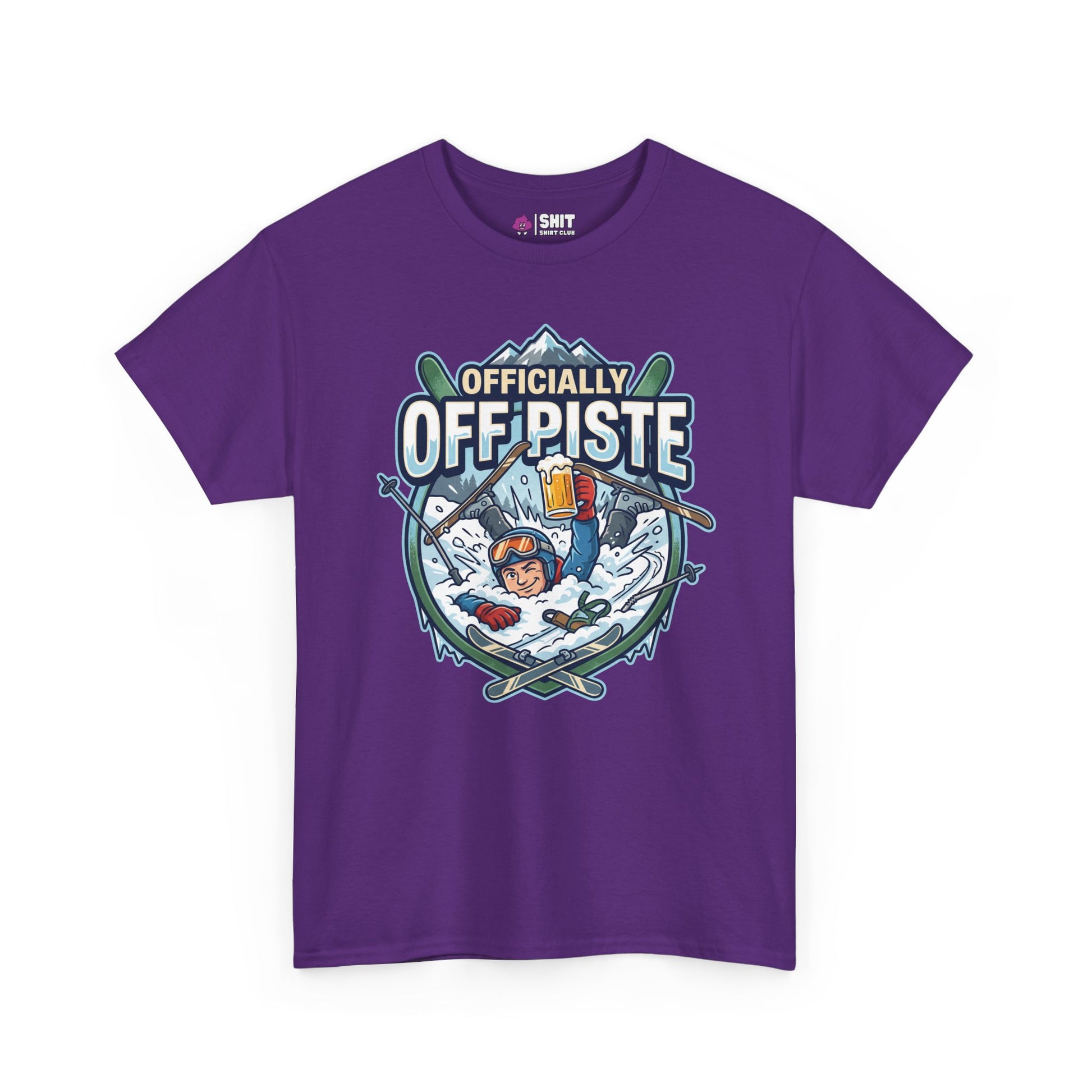Officially Off Piste Funny Skiing Tee - Shit Shirt Club 