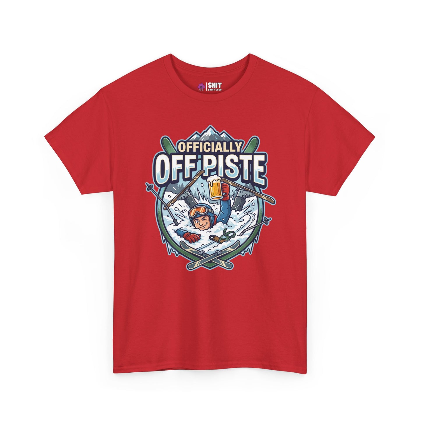 Officially Off Piste Funny Skiing Tee - Shit Shirt Club 