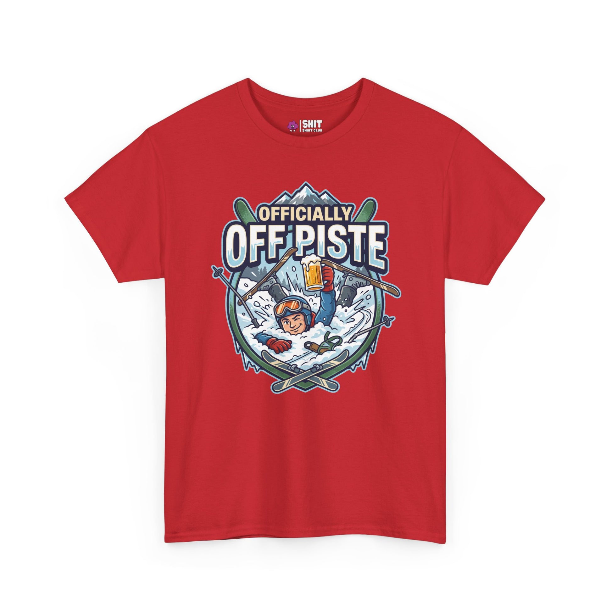 Officially Off Piste Funny Skiing Tee - Shit Shirt Club 
