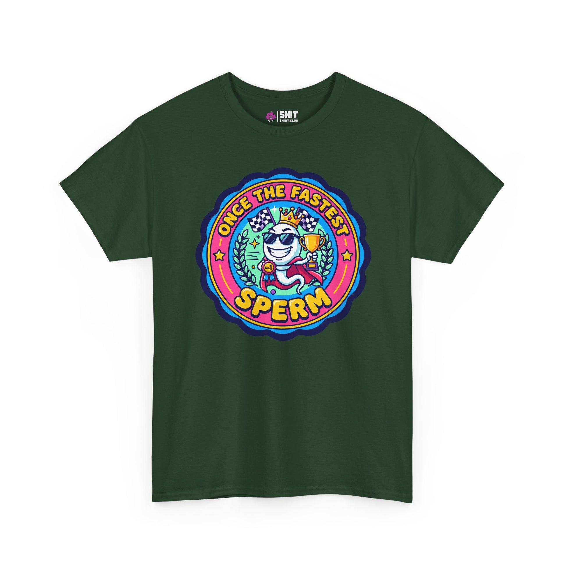 "Once the Fastest Sperm" Funny Tee - Shit Shirt Club 