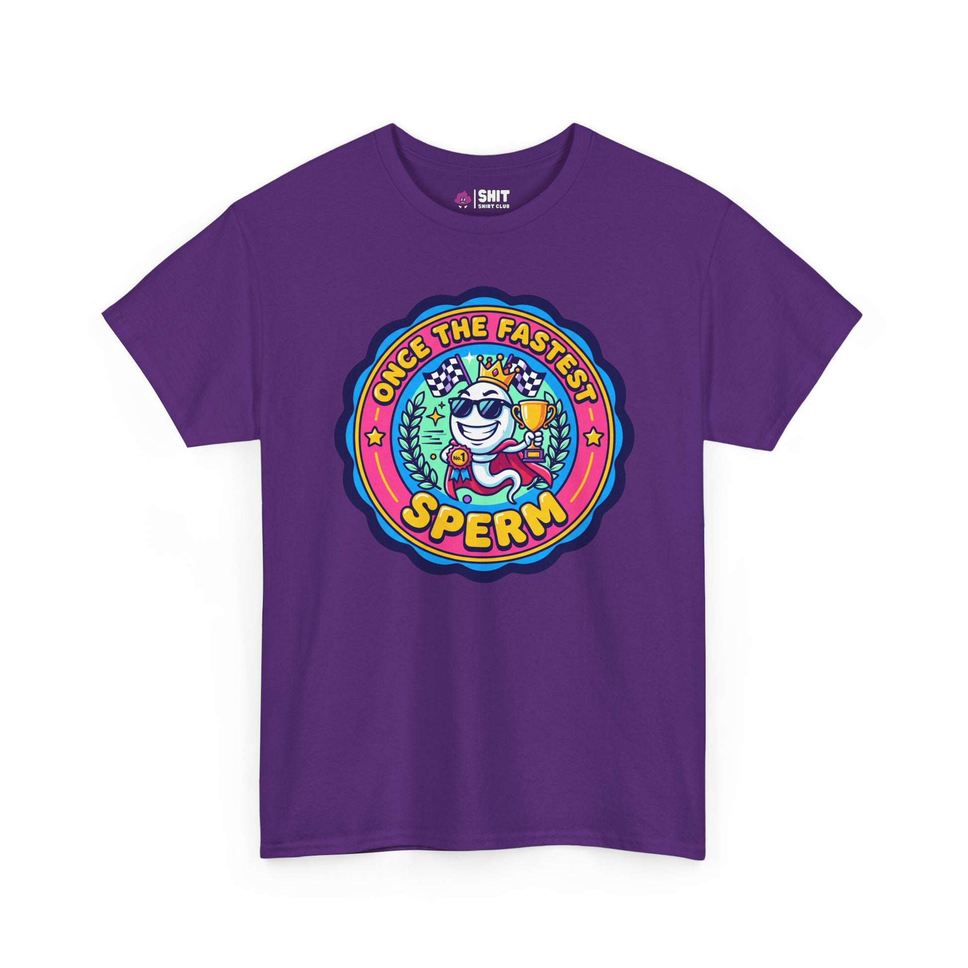 "Once the Fastest Sperm" Funny Tee - Shit Shirt Club 