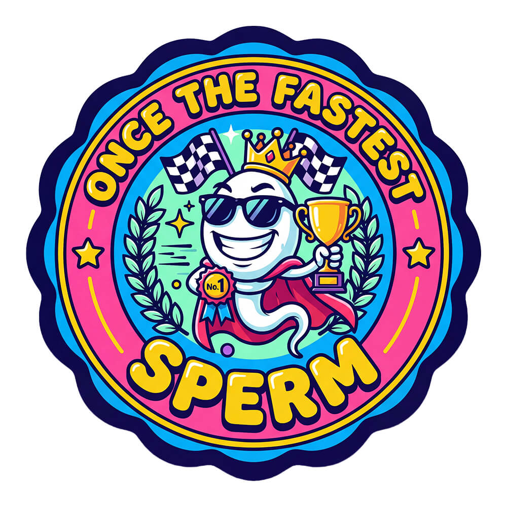 "Once the Fastest Sperm" Funny Tee - Shit Shirt Club 