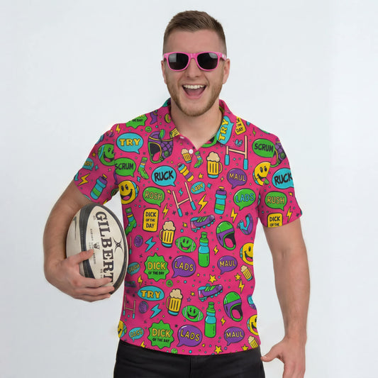 Scrum On My Face Rugby Polo