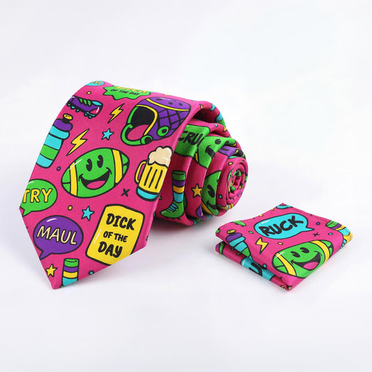Scrum On My Face Rugby Tie Set - Shit Shirt Club 