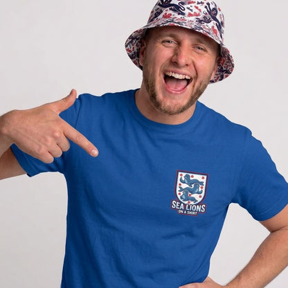 Sea Lions On The Shirt England Football T-Shirt | Funny England Tee - Shit Shirt Club 