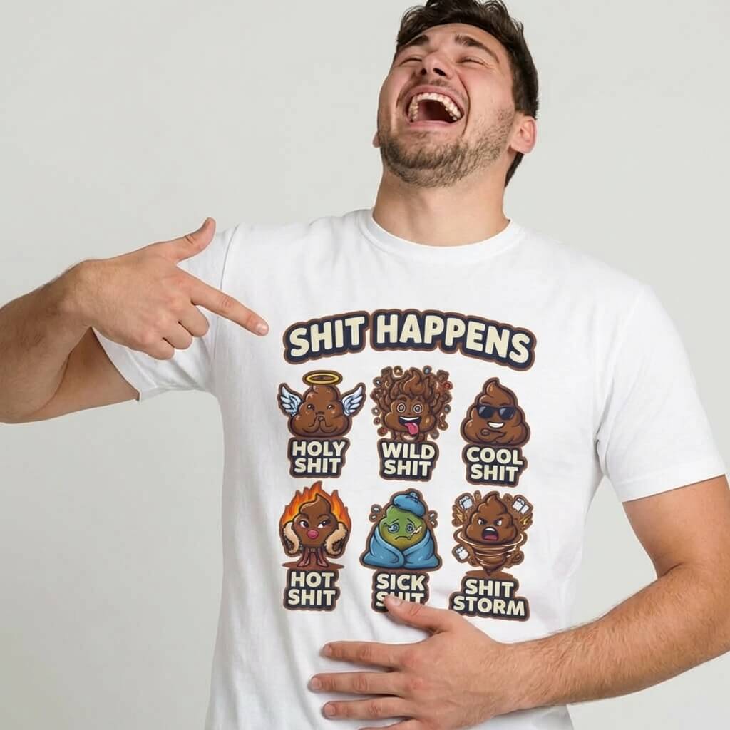 Shit Happens Stag Do Tee - Shit Shirt Club 
