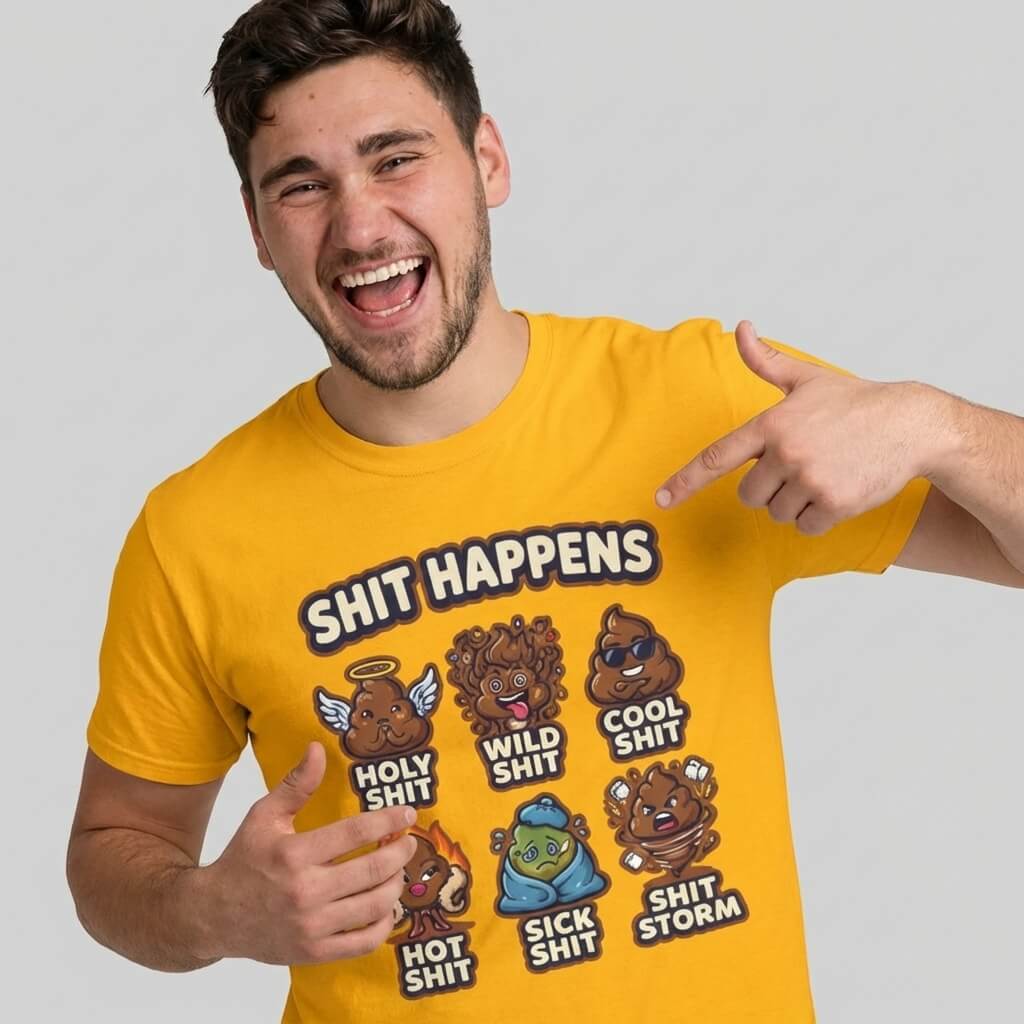 Shit Happens Stag Do Tee - Shit Shirt Club 