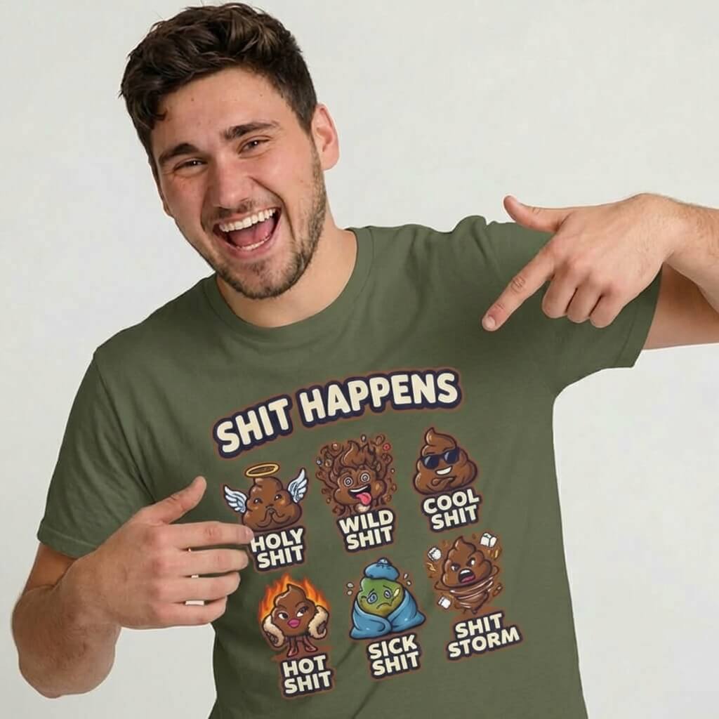 Shit Happens Stag Do Tee - Shit Shirt Club 