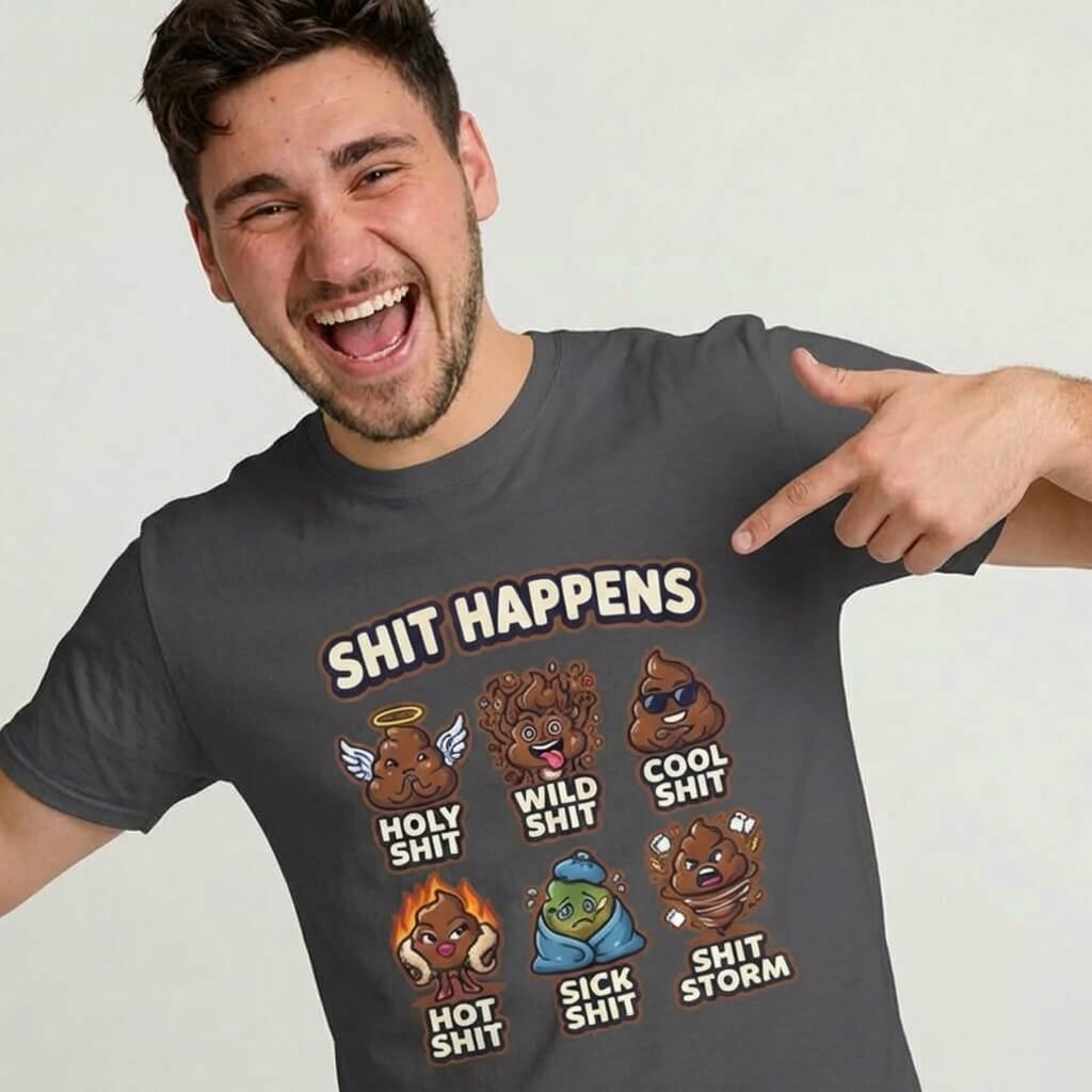 Shit Happens Stag Do Tee - Shit Shirt Club 