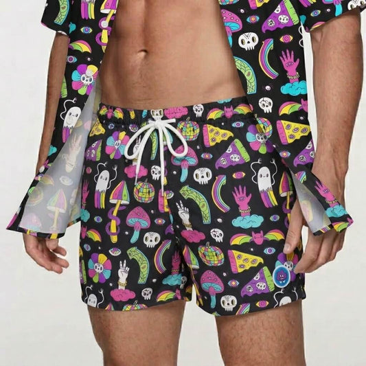 Shroom Shit Shorts | Gym, Swim & Lounge Shorts | Shit Shirt Club - Shit Shirt Club 