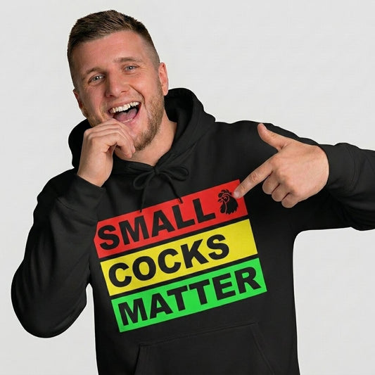 Small Cocks Matter Funny Pun Hoodie - Shit Shirt Club 
