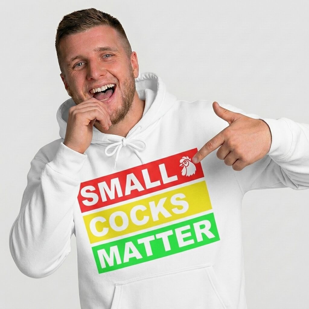 Small Cocks Matter Funny Pun Hoodie - Shit Shirt Club 