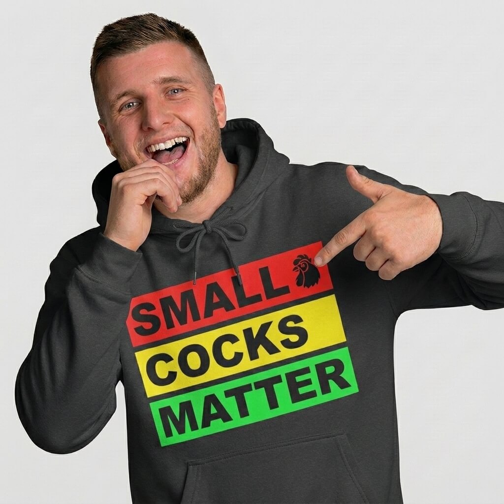 Small Cocks Matter Funny Pun Hoodie - Shit Shirt Club 