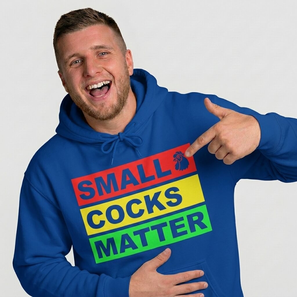 Small Cocks Matter Funny Pun Hoodie - Shit Shirt Club 