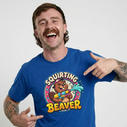 Squirting Beaver Tee - Shit Shirt Club 