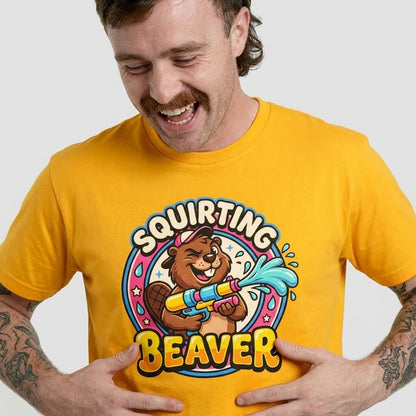Squirting Beaver Tee - Shit Shirt Club 