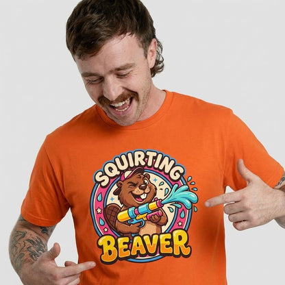 Squirting Beaver Tee - Shit Shirt Club 
