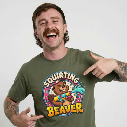 Squirting Beaver Tee - Shit Shirt Club 