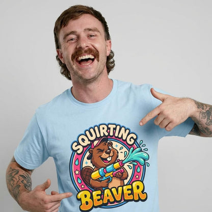 Squirting Beaver Tee - Shit Shirt Club 