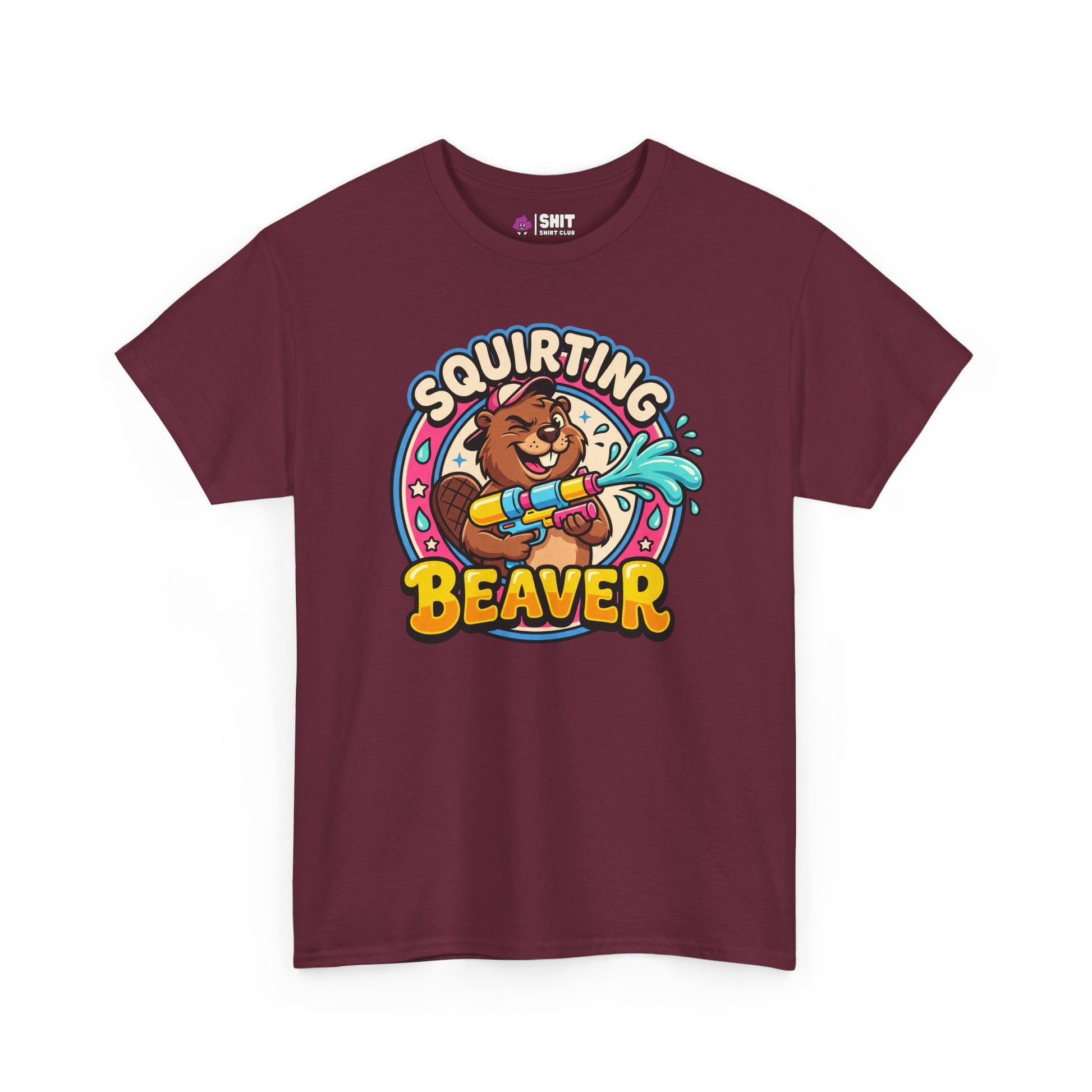 Squirting Beaver Tee - Shit Shirt Club 