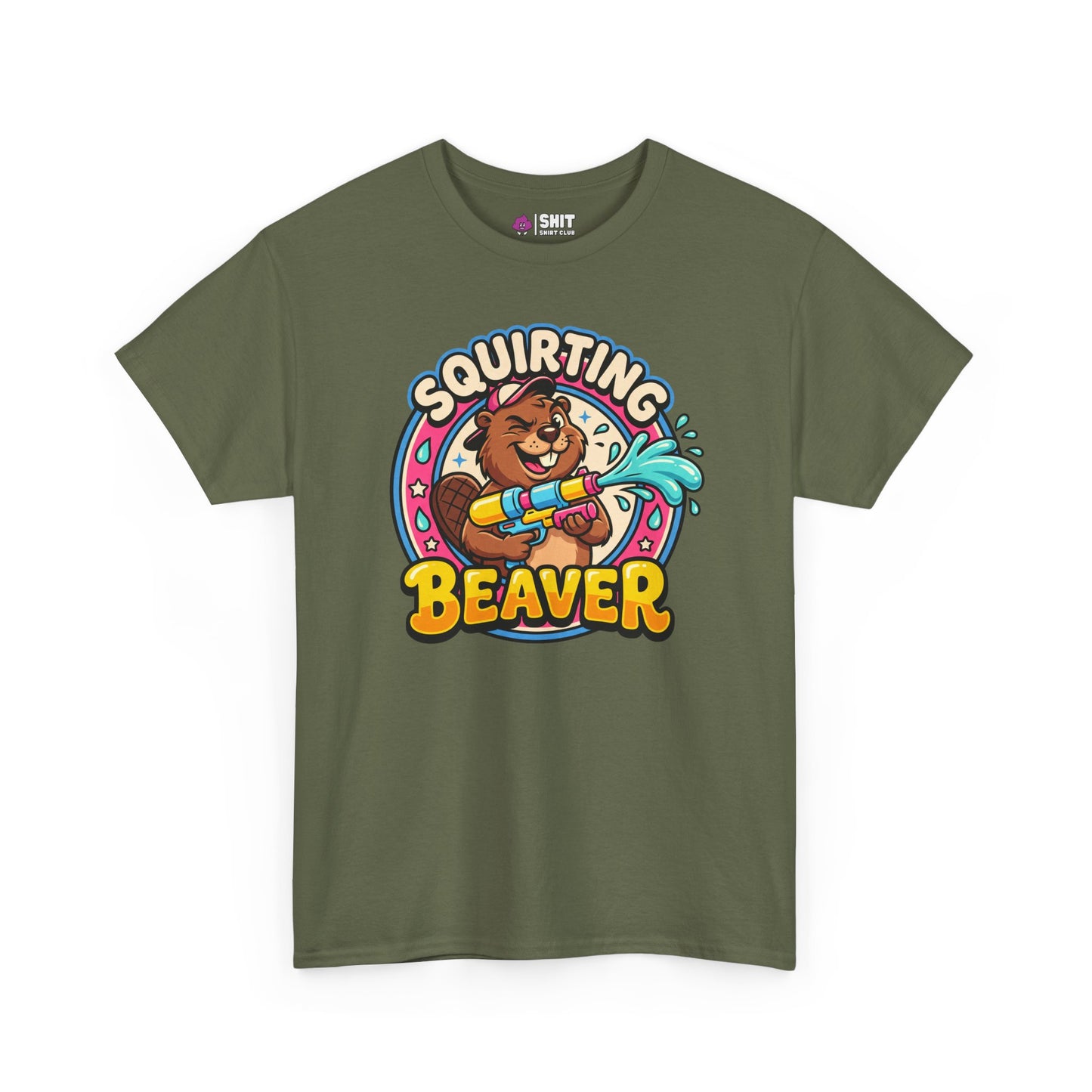 Squirting Beaver Tee - Shit Shirt Club 